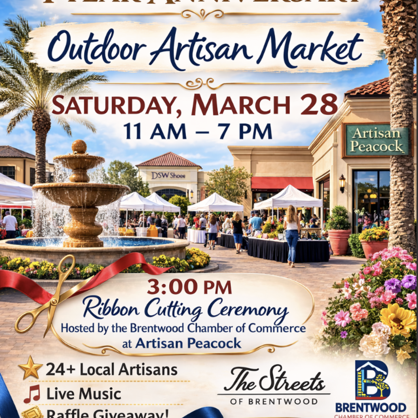 Artisan Peacock - 1 Year Anniversary Artisan Market