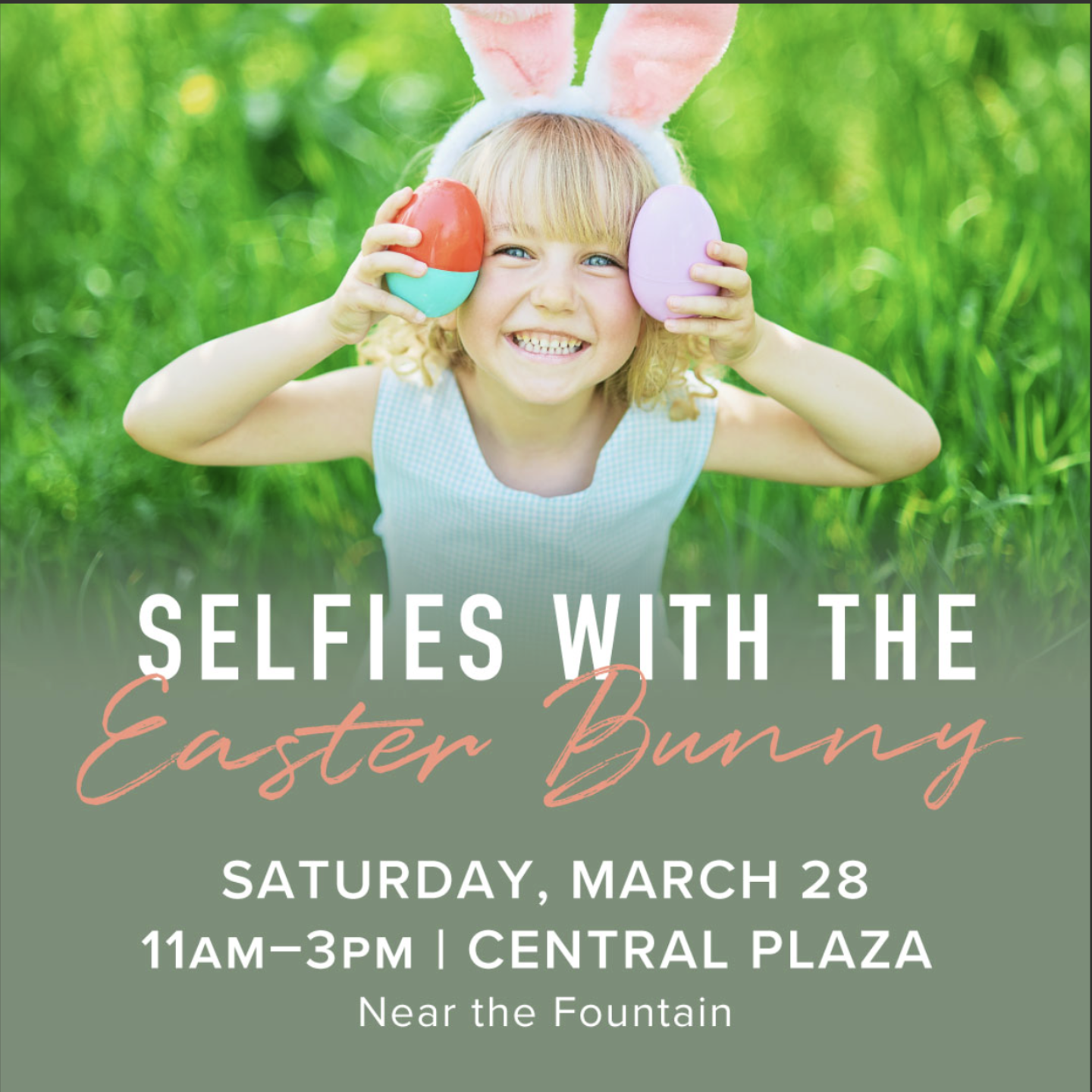 Selfies with the Easter Bunny