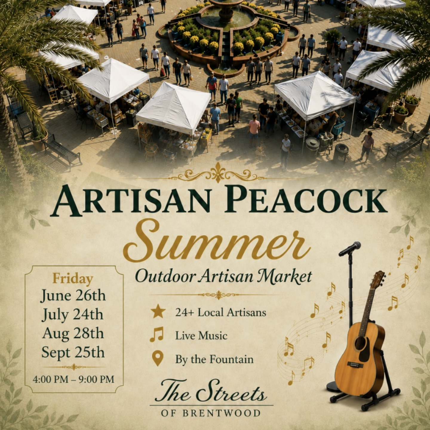 Artisan Peacock - Summer Outdoor Artisan Market